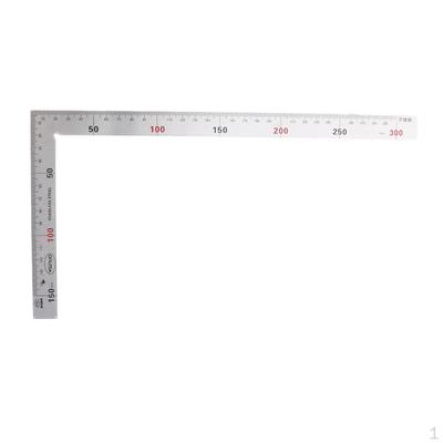Of Square Steel Measure Ruler Engineer Carpenter Woodwork Tool 150x300mm