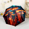 Mystic Forest Mushrooms Glow 8 Ribs Compact Design Perfect for Outdoor Adventures Outdoor Accessory