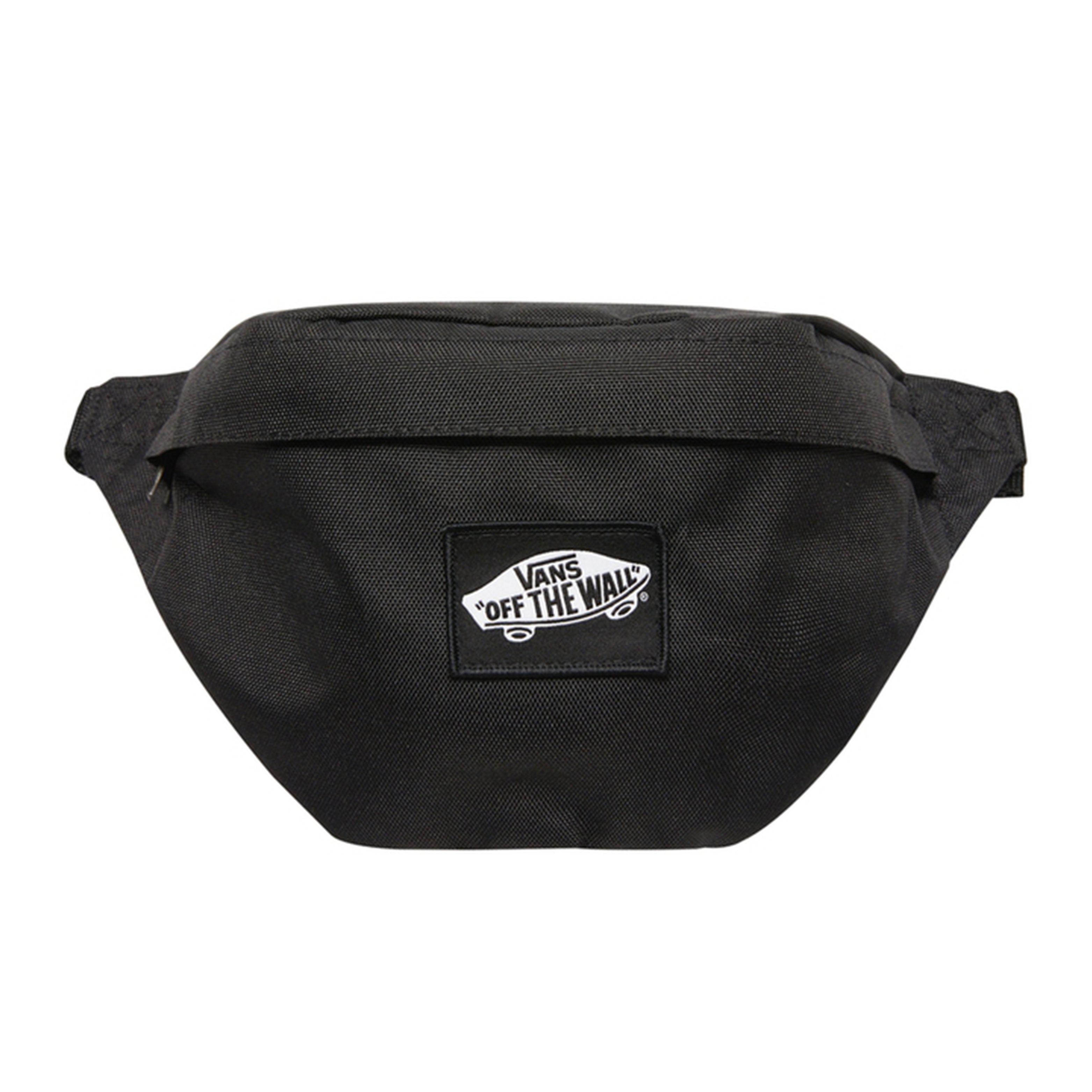 Vans Classic Logo Patch Zipper Shoulder Bag Unisex Shoulder Bag Black VN0A5I1GBLK Pure Black