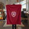 Hartes Football Club  Print Flannel Blanket, High quality Comfortable for All Seasons, Home Decor, Warmth and Comfort
