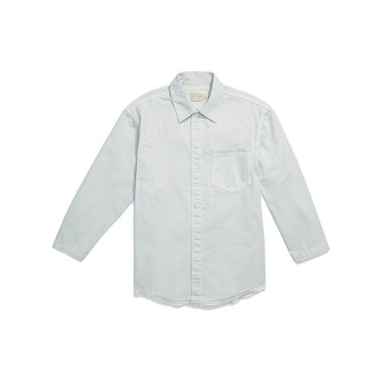 

Calvin Klein Jennie Series Solid Color Single-Breasted Pointed Collar Loose Long Sleeve Shirt Women shirts Emerald-Green 40318WDIO3 M