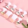 8 Pcs Washable Silicone Toe Separators Soft Silicone Nail Polish Spacers  Salon Use