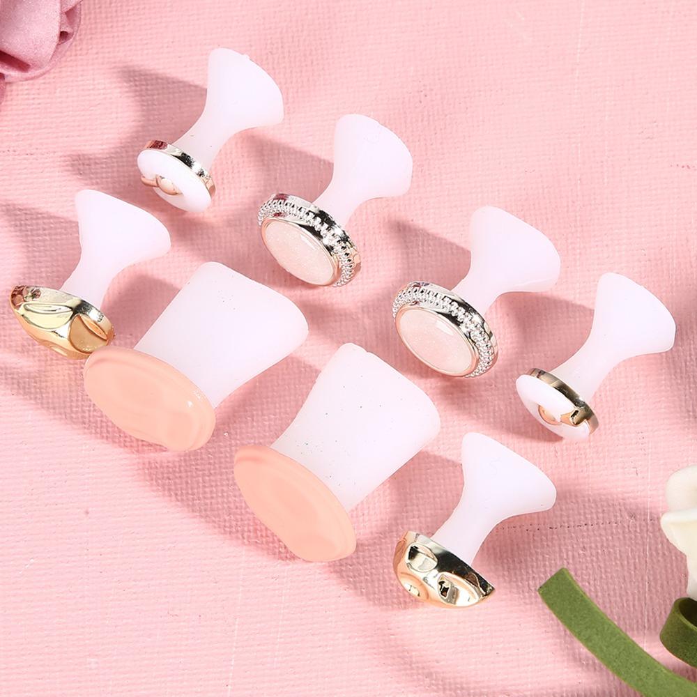 8 Pcs Washable Silicone Toe Separators Soft Silicone Nail Polish Spacers  Salon Use