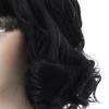 Cruella Wig Vivid Styles Wavy High Temperature Fiber Half Black Small Short Curly Cos Wig Cosplay Tools