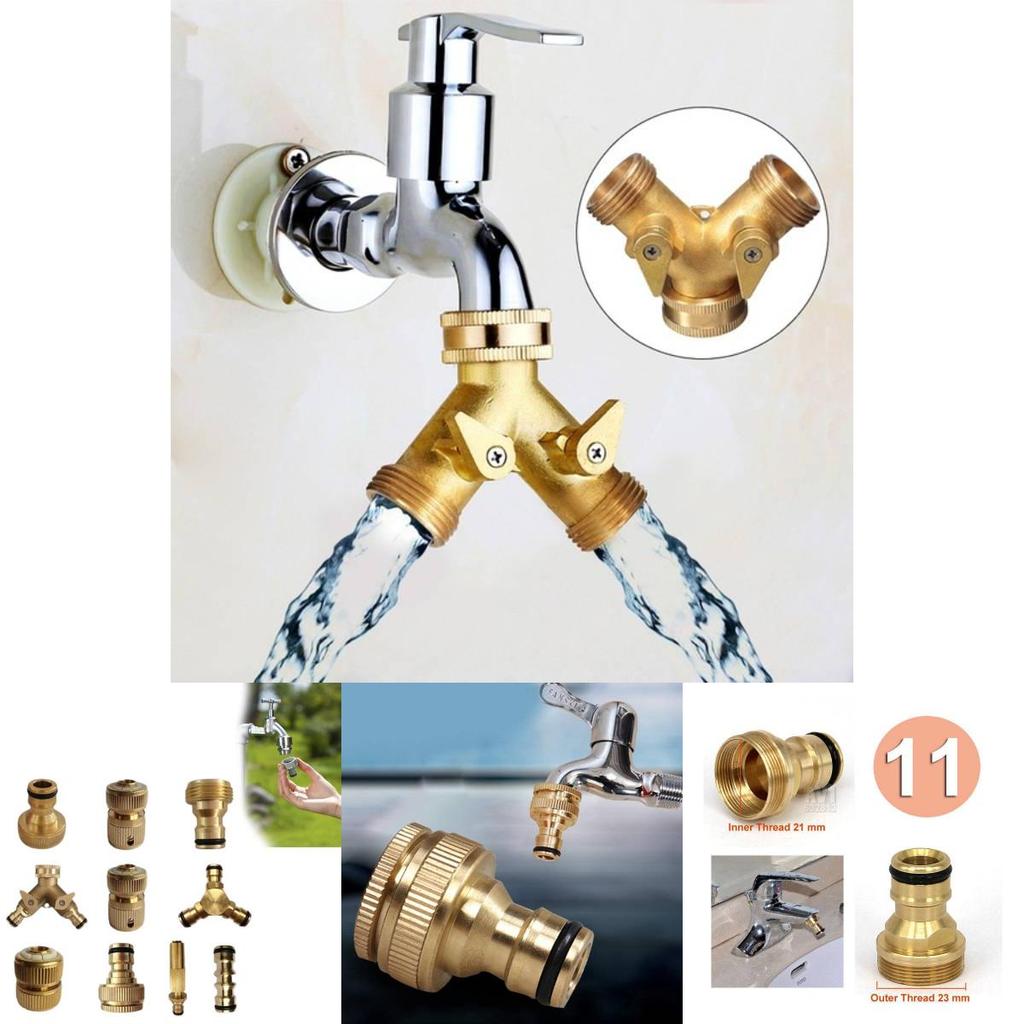 Premium Brass Water Flow Connector For Agricultural Use And Garden Hose Nozzles