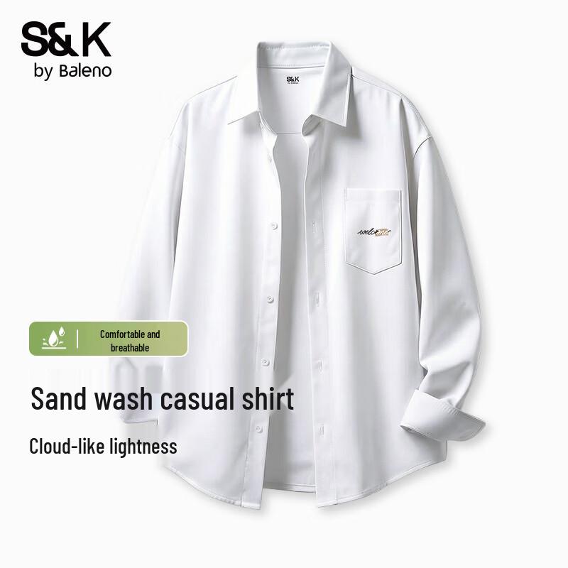 Baleno Men s Trendy Long Sleeve Lapel Shirt Jacket 3XL