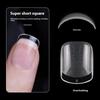 120/240/504/600Pcs False Nail Tips Soft Gel Fingertip Semi-Matte Square Almond French Coffin Full Cover Nails Extension