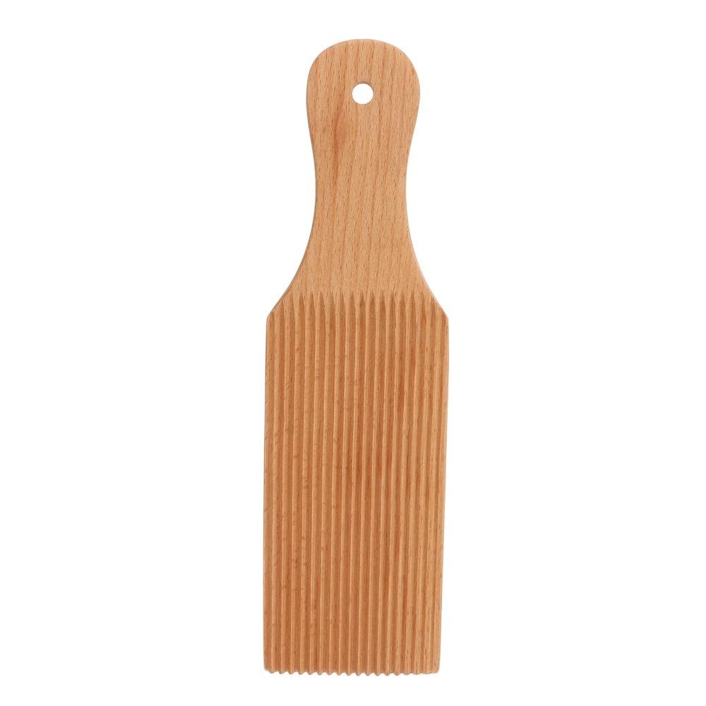 

Beech Wood Gnocchi Board Professional Slanted Board Garganelli Paddle Easy Handling Non-stick Butter Paddle Dough Kneading