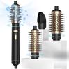 Rotating Hair Dryer Brush,3 in 1 Rotating Hot Air Brush with Detachable Brush,3 Heats and 2 Speeds Rotating Hair Dryer Brush