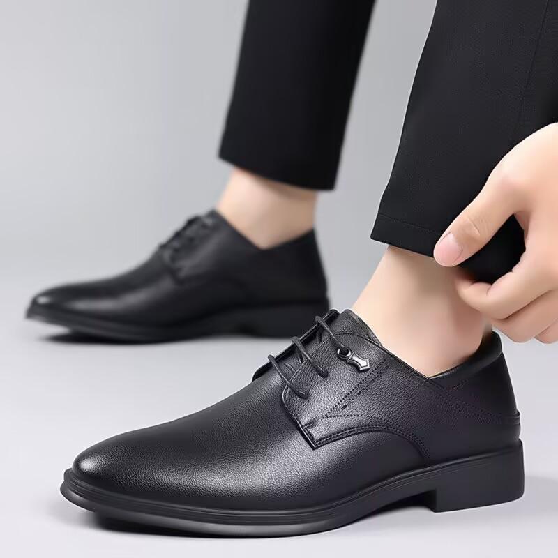 Spring/Summer New Men Shoes Comfy Luxury White Black Men Casual Shoes Lace Up Business Style Dress Shoes Men Loafer Shoes