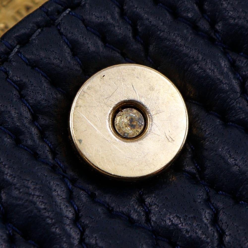 Bally ChainShoulder Shoulder Bag Quilting Black Leather Women Used