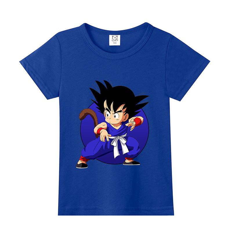 Dragon Ball Goku T-shirt Children's Clothing Cartoon Anime boy Short Sleeve Summer Casual Tops Shirts Cute baby Tees Clothes