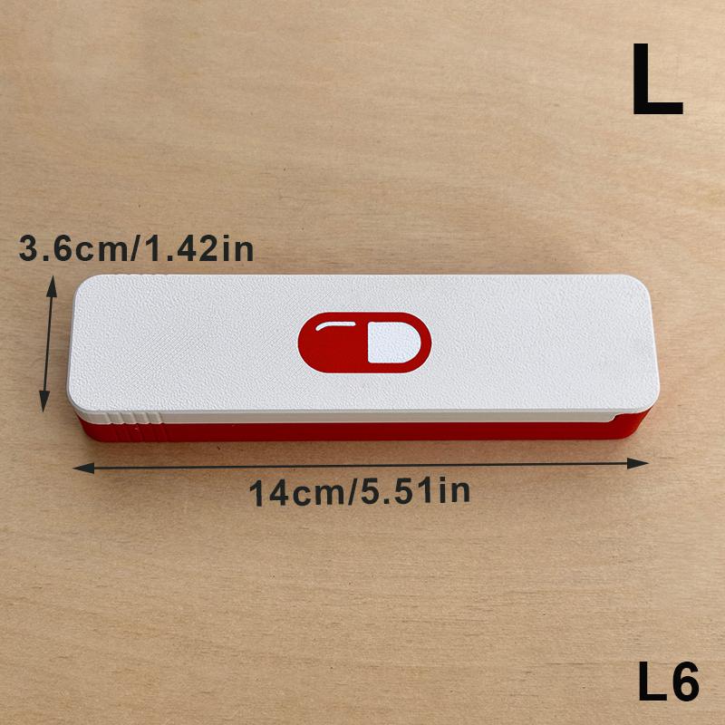 Convenient 7 Day Pill Organizer with Sliding Closure for Medication on the Go