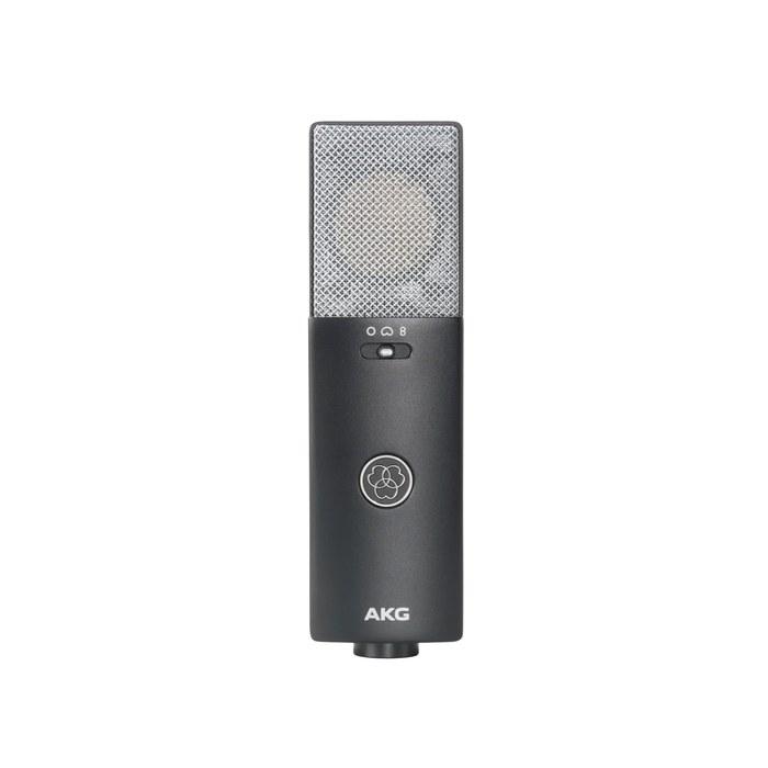 AKG C114 Side-Address Condenser Microphone Cardioid/Omnidirectional/Bidirectional with Shock Mount Black 1.4" x 1.9" x 6.2