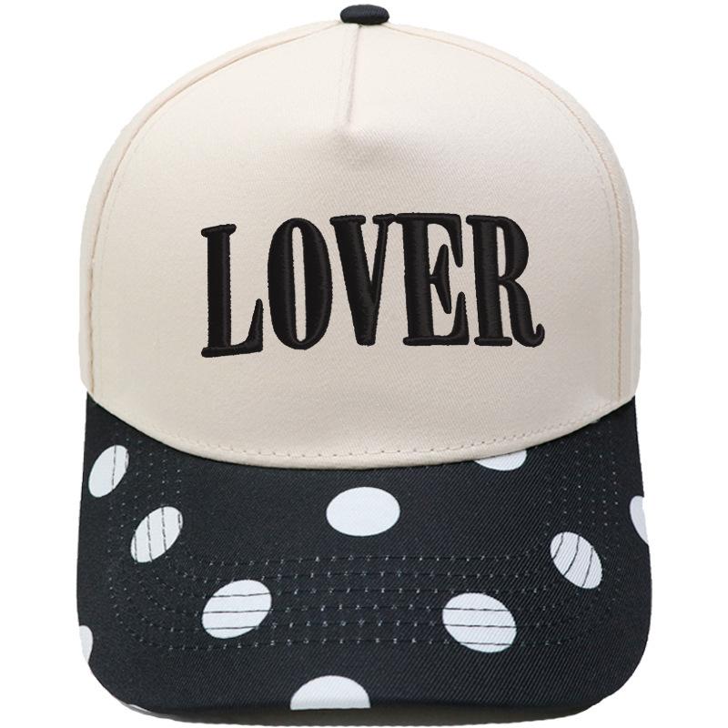 LOVER three-dimensional embroidery color matching truck driver hat European and American men and women couples casual sunshade baseball cap