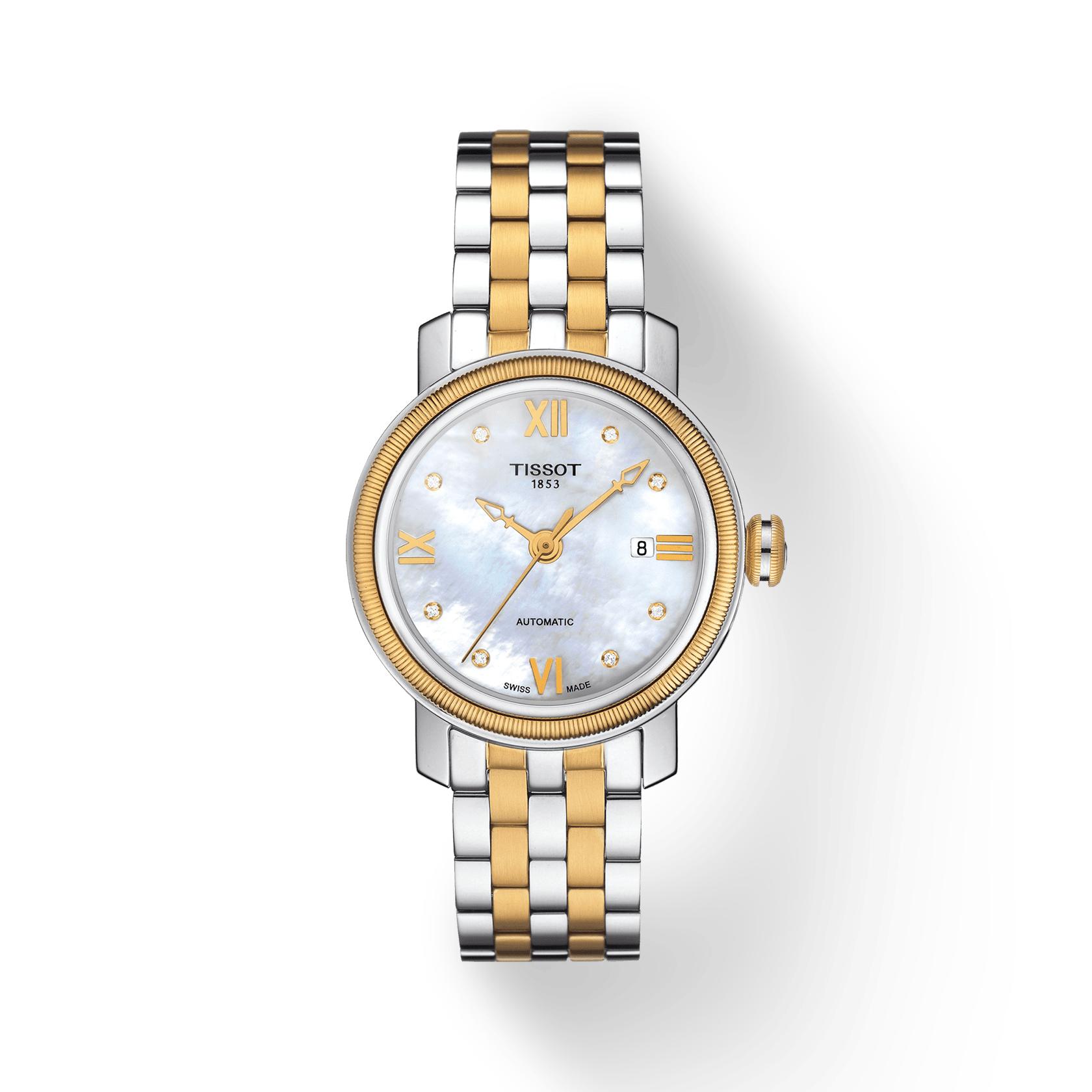 Tissot Stainless Steel white mother of pearl Dial Men s Fashion Watch T097.007.22.116.00 белый