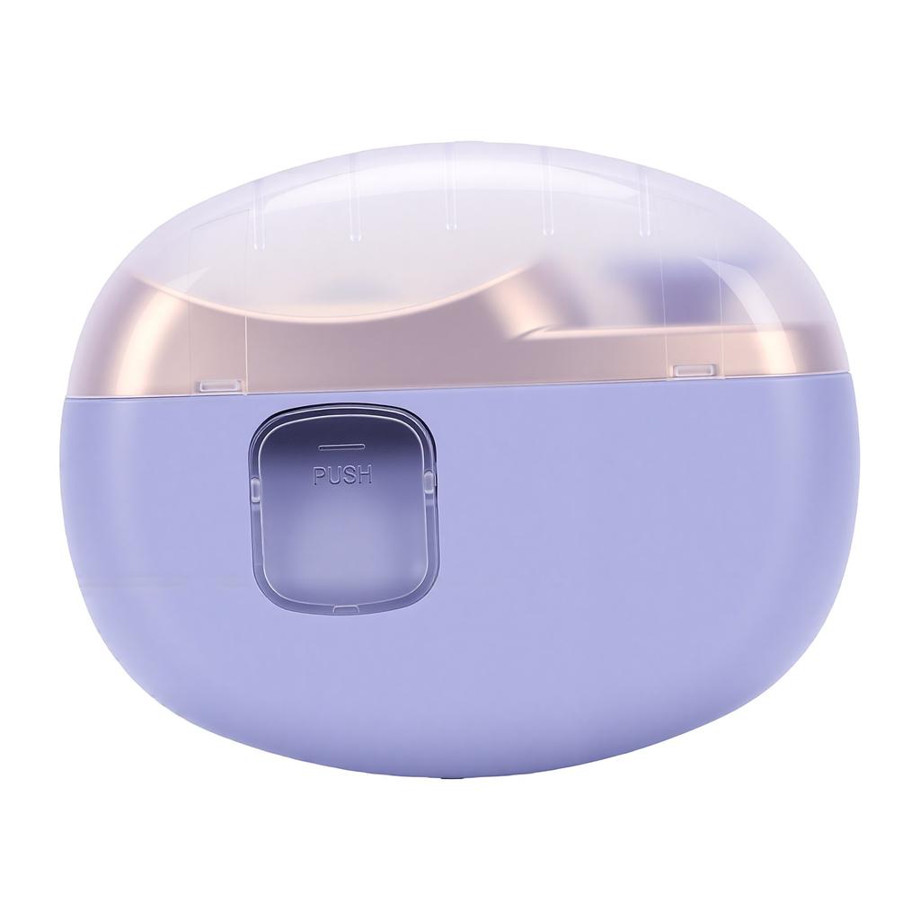 Electric Nail Grinder Dual Head Nail File Automatic Polishing Nail Grinder for Kids Adults Purple