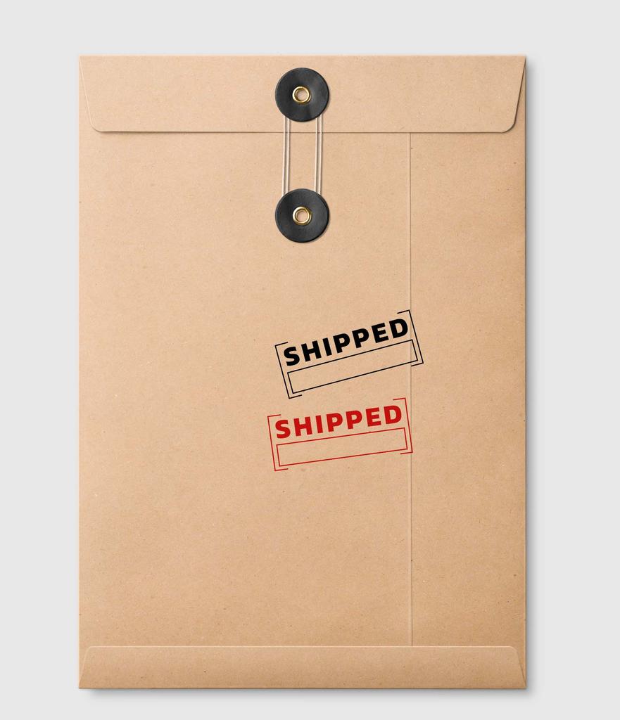 Printtoo Shipped Self Inking Rubber Stamp Pre-Inked Office Stamp- Home Office Business Stationery, 47 X 20 Mm