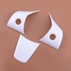 3pcs Car Steering Wheel Button Cover Trim Frame Fit for Tesla Model 3 2017 2018    White ABS Plastic