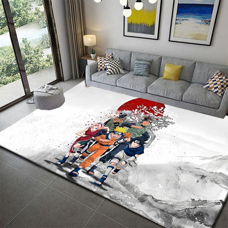 

Naruto Ninja Mission Scene Rug Soft Cozy Non-Slip Carpet for Living Room Decor 60x90cm