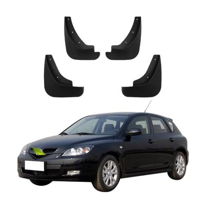 4PCS Car Mud Flaps Splash Guards Mudguards Car Mud Flaps Compatible with Mazda 3 2004 2005 2006 2007 2008