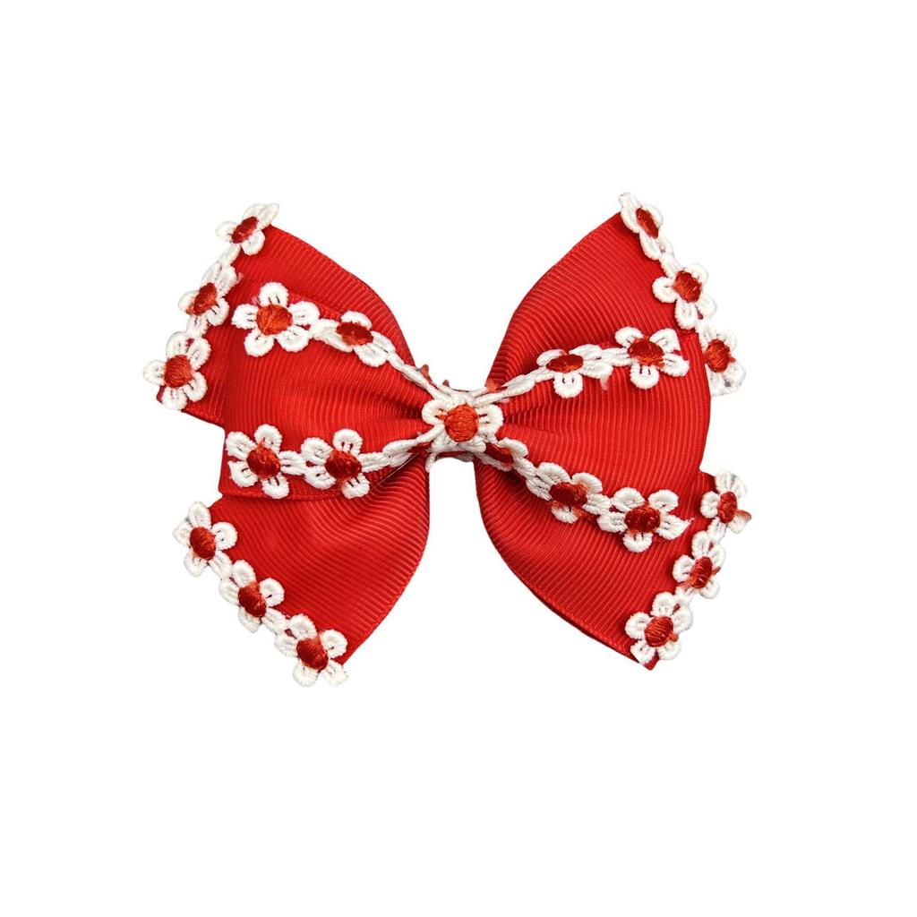 Multisport Heart Bow Hair Clip for Kids
