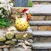 Keramisches Huhn Hilde Gartendekoration Tierfigur Gartenstecker Töpferei-Figuren Handwerk Landschaftsornament Miniaturen