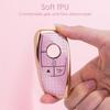 For Mercedes Benz Key Fob Cover with Diamond Bling Keychain, Car Accessories Key Shell Full Protection for - A-Class C-Class G-Class 2017- E-Class