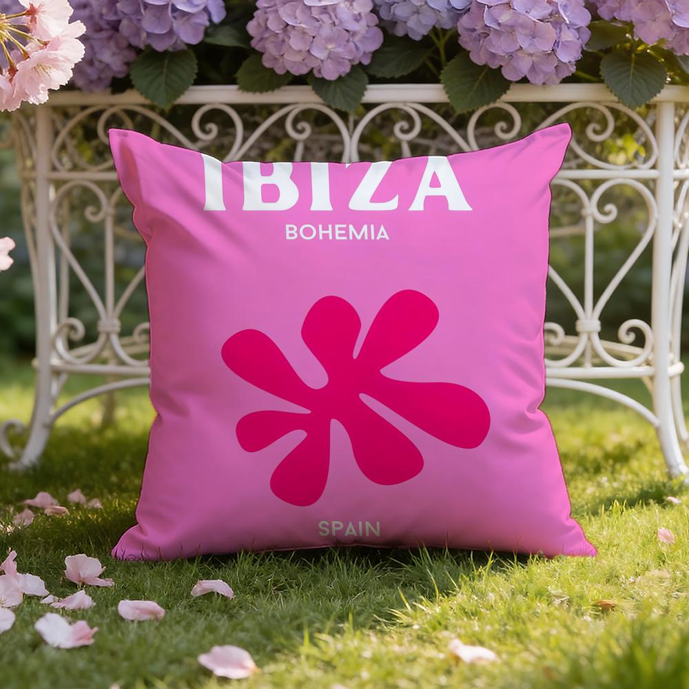 Travel Vacation Series Cushion Cover Home & Car Dual-Scene Pillow Cover: Reversible for Premium Comfort