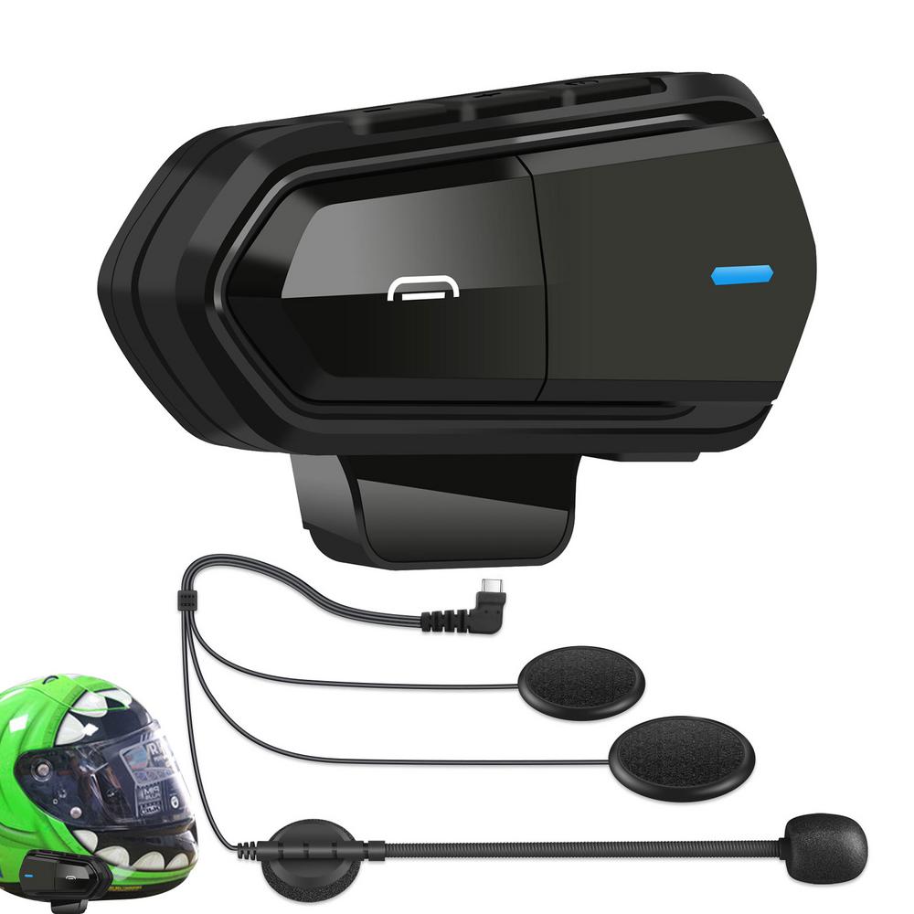 

B35 Motorcycle Helmet Headset Wireless Bluetooth Headset with Handsfree Call Kit Stereo Music Player Kit Motorcycle Accessories чорний
