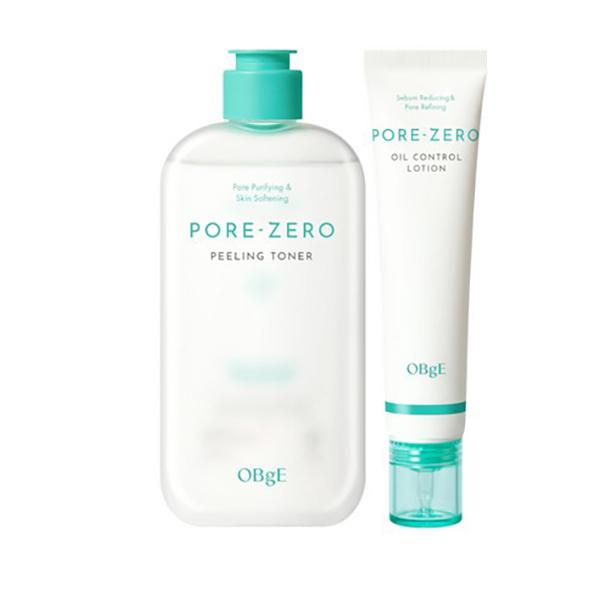 OBgE Pore Zero Toner & Lotion Set Sebum Control & Pore Care 2-Step Skincare