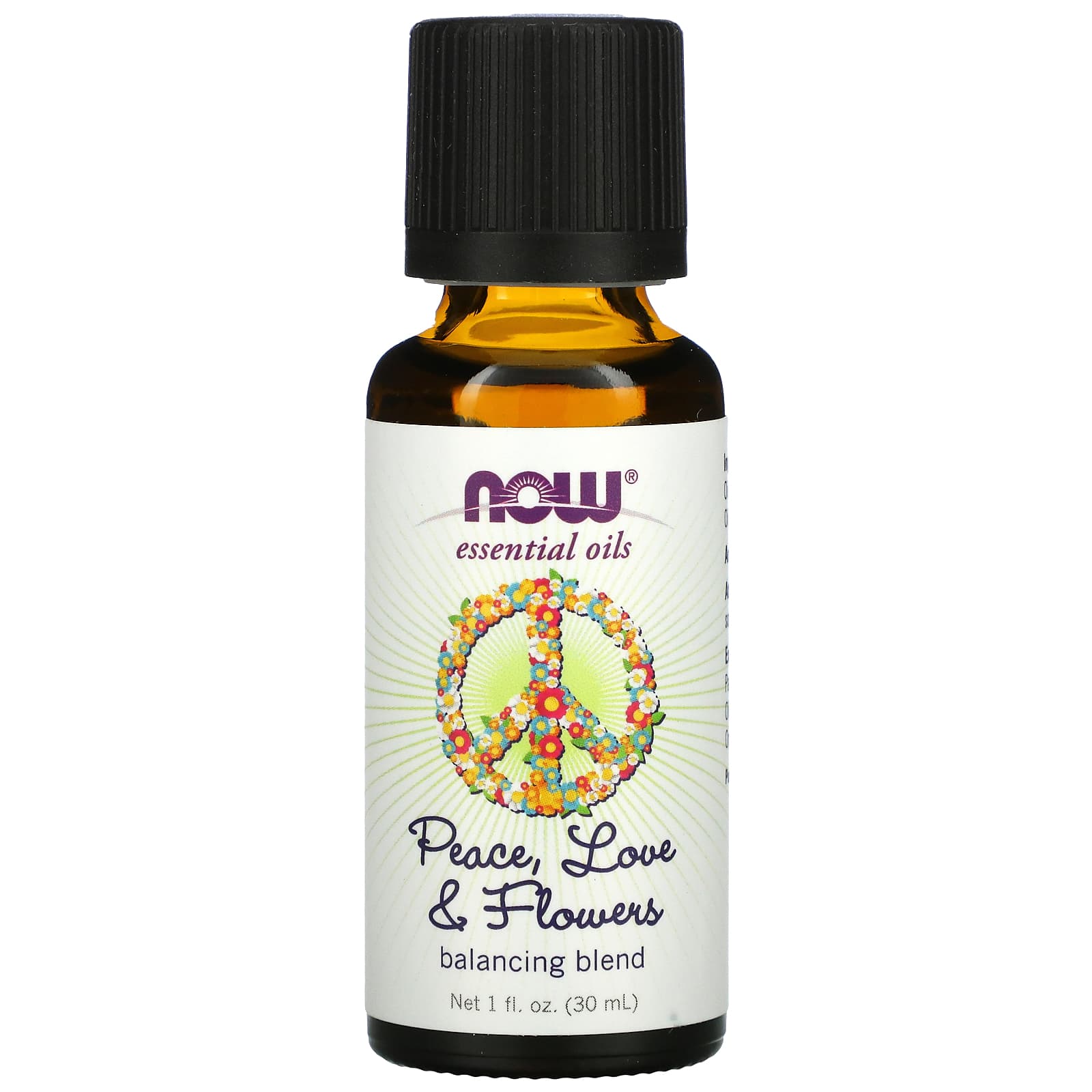 

NOW Foods, Essential Oils, Peace, Love & Flower, 1 fl. 30 мл(30 мл)