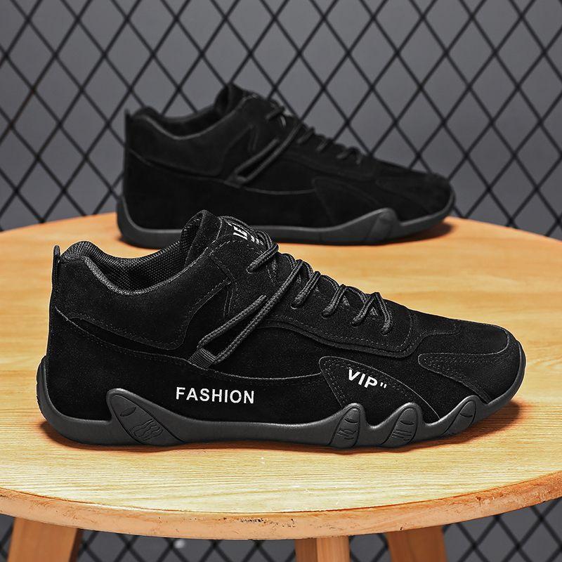 Winter new Doudou shoes men's casual velvet thickened sports shoes warm cotton shoes versatile trendy shoes work snow boots