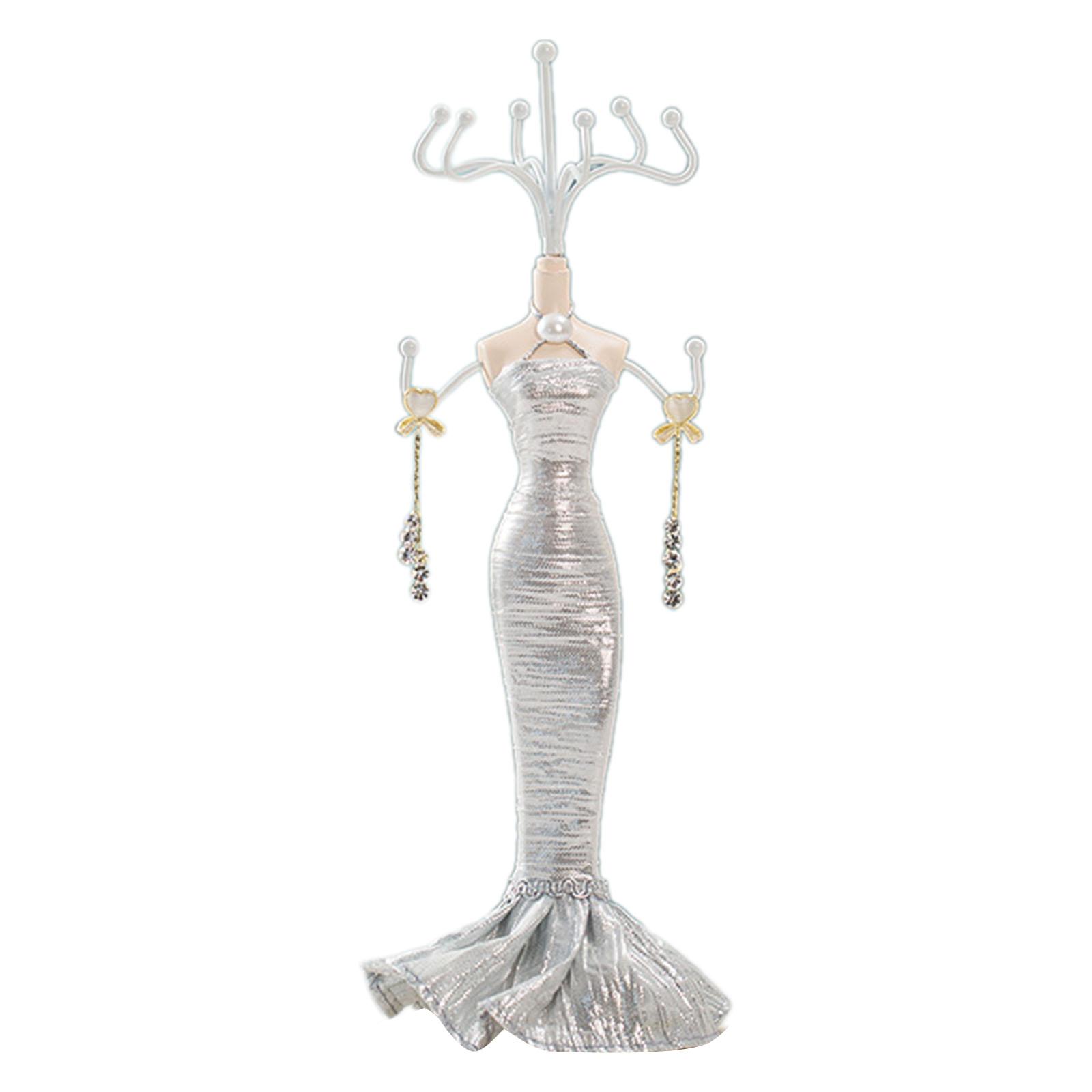 

Elegant Iron Jewelry Display Stand Sophisticated Shelves Iron Jewelry Model Stand Displays Pendants and Bracelets 7