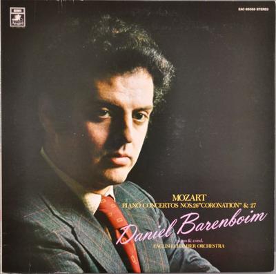 LP Deska DANIEL BARENBOIM, ENGLISH CHAMBER O - Wolfgang Amadeus Mozart, Klavírní Konc EAC85058 ANGEL Japonsko Obi Klasická