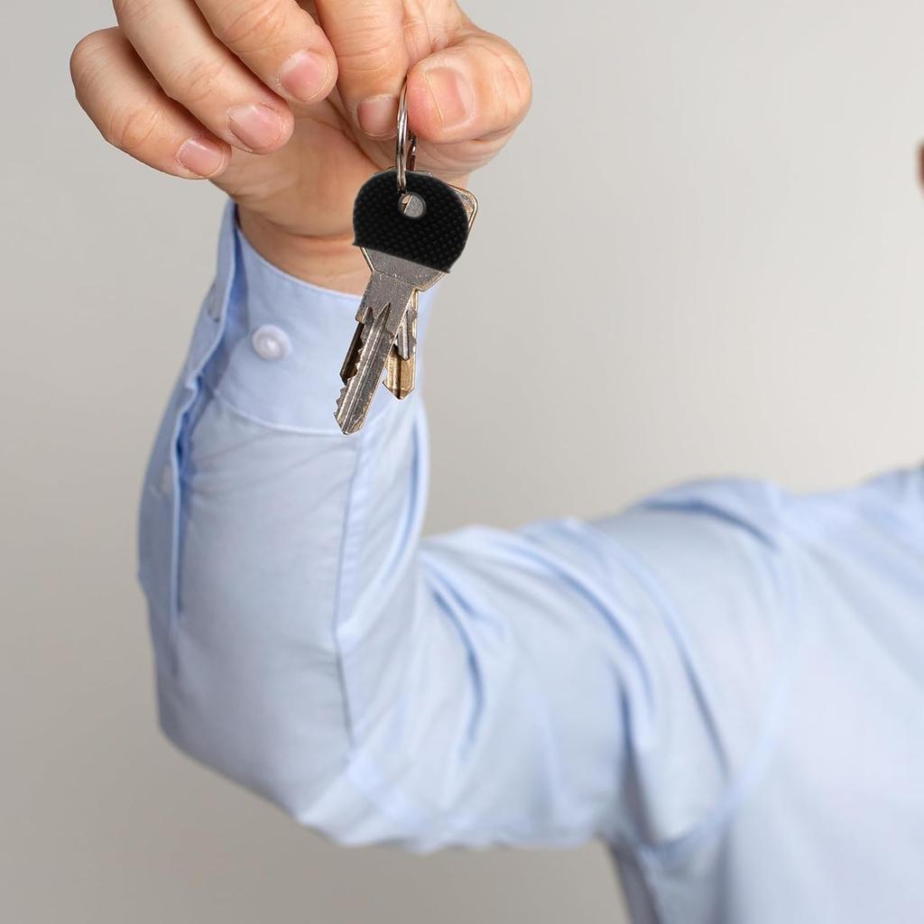 80 Pcs Colored Key Covers Caps, Colorful Keycap Set 1 Inch Key Head Protectors Keys Caps Identifiers for Standard Flat House Keys (8 Colors, 1