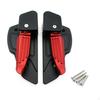 Rear Footrests with Mounting Screws Foldable Passenger Footpegs Long-Lasting