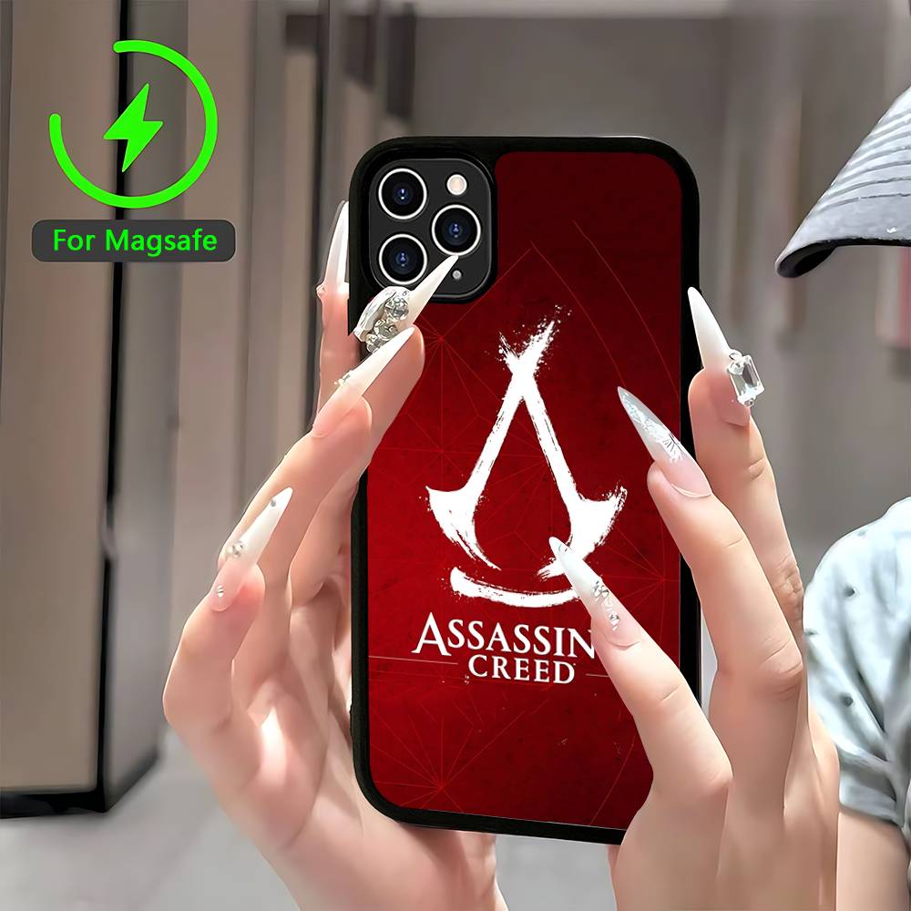 

A-Assassin S-Creed Игровой Магнитный Чехол Для Телефона С Поддержкой MagSafe Для IPhone 17 16 Pro Max 15 Plus 14 13 12 11 Чехол iPhone 15pro max
