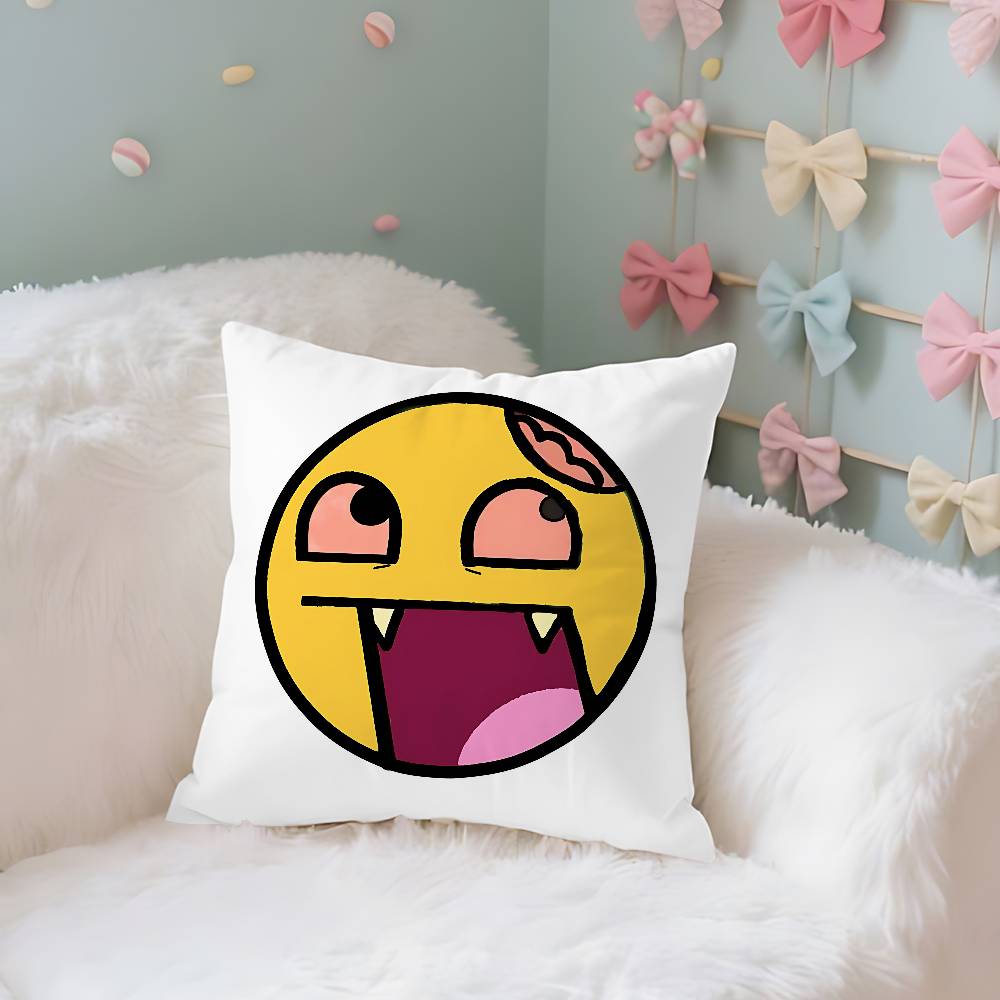 Funny EEpic Face Case Plush Fabric Soft Pillowcase Double Sided Print Cushion Cover Household Gifts