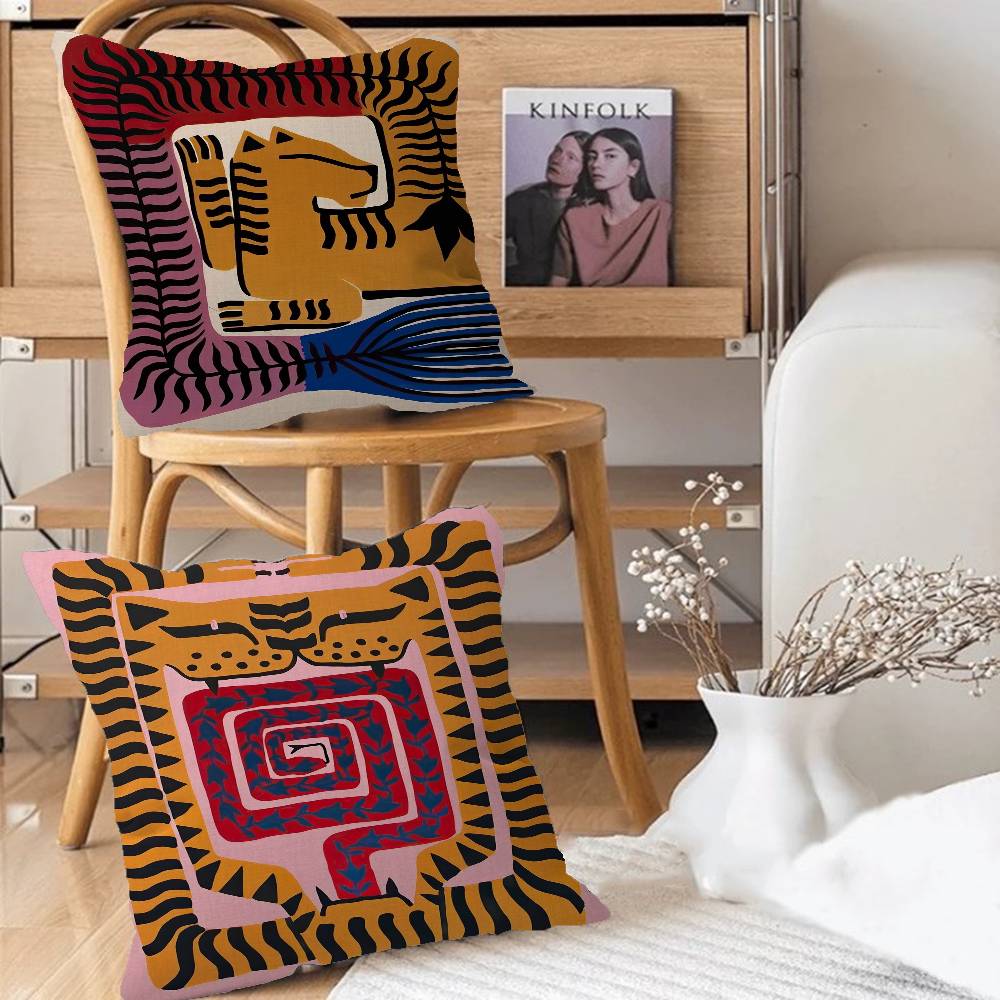 Ancient Egypt Colorful Abstract Nordic Cushion Cover Pillow Cover Decor Pillowcase Printed Cushion Case For Couch