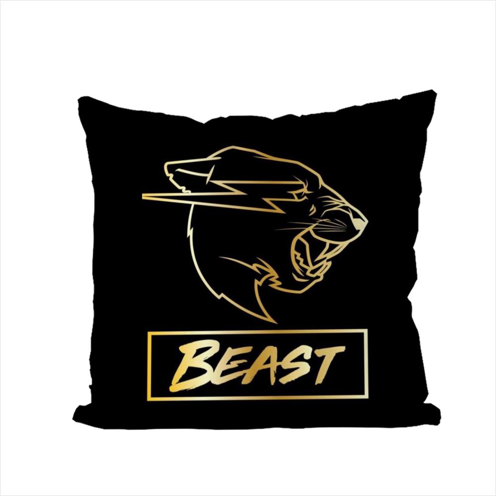 

Mr BBeast Pillow Case For Car Sofa Decorative Home Doublesided Print Plush Square Throw Pillow Cushion Cover 30x30cm