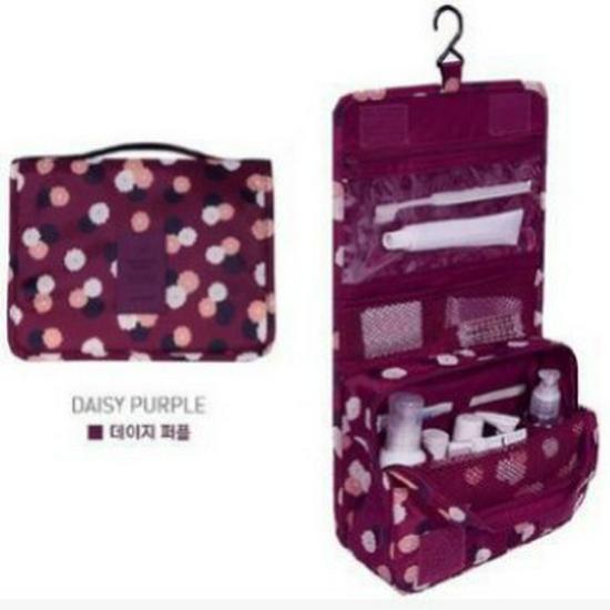 Foldable Hanging Travel Wash Bag & Makeup Organizer