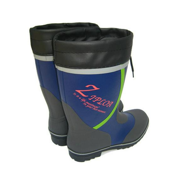 H013 Bottes de Pluie Mi-Tige pour Homme Doublées de Velours en Caoutchouc pour la Pêche et l'Extérieur - Style Japonais et Coréen