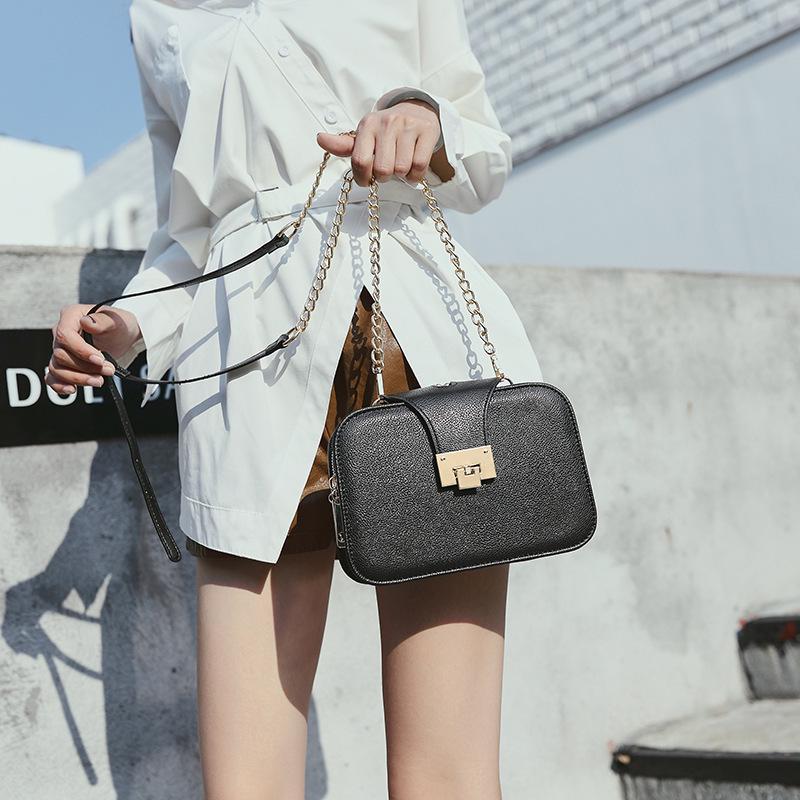 Korean Style Versatile Three-Layer Chain Crossbody Bag - Spring 2019