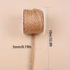 Khaki Geflochtenes Jute Garn - 5mm Dick, DIY Vintage Bastel Schnur für Geschenkverpackung & Bekleidungszubehör