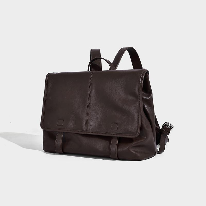 Vintage High-End Messenger Series Backpack 2025 New Autumn Winter Large Capacity Commuting Casual Backpack