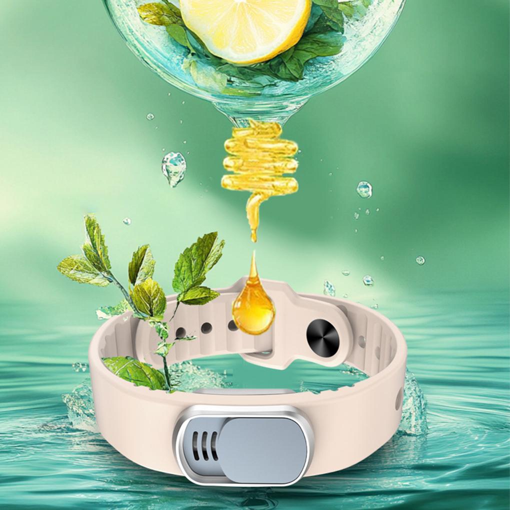 Health Body Wristband USB Charging Plant Essential Oil 180 Days Long-lasting Repellent Brand New