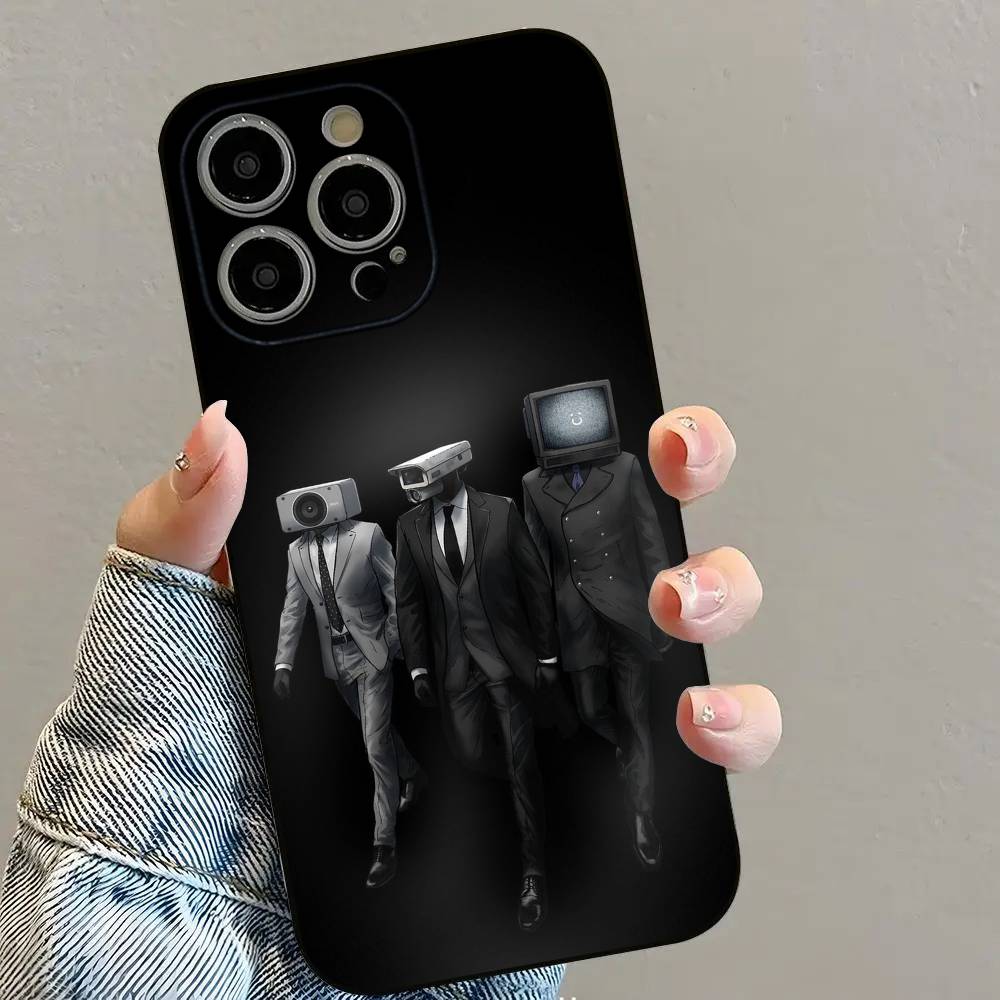 Skibidi T-Toilet ANIME Phone Case For iPhone 16 15 14 13 12 11 PRO MAX PLUS Mini TPU Soft To Skin-friendly Case