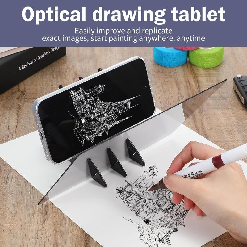 Xiaomi 1pc Optical Tracing Drawing Board Portable Image Copy Sketch Tool PMMA Lens Phone Stand for Beginner Artist Painting
