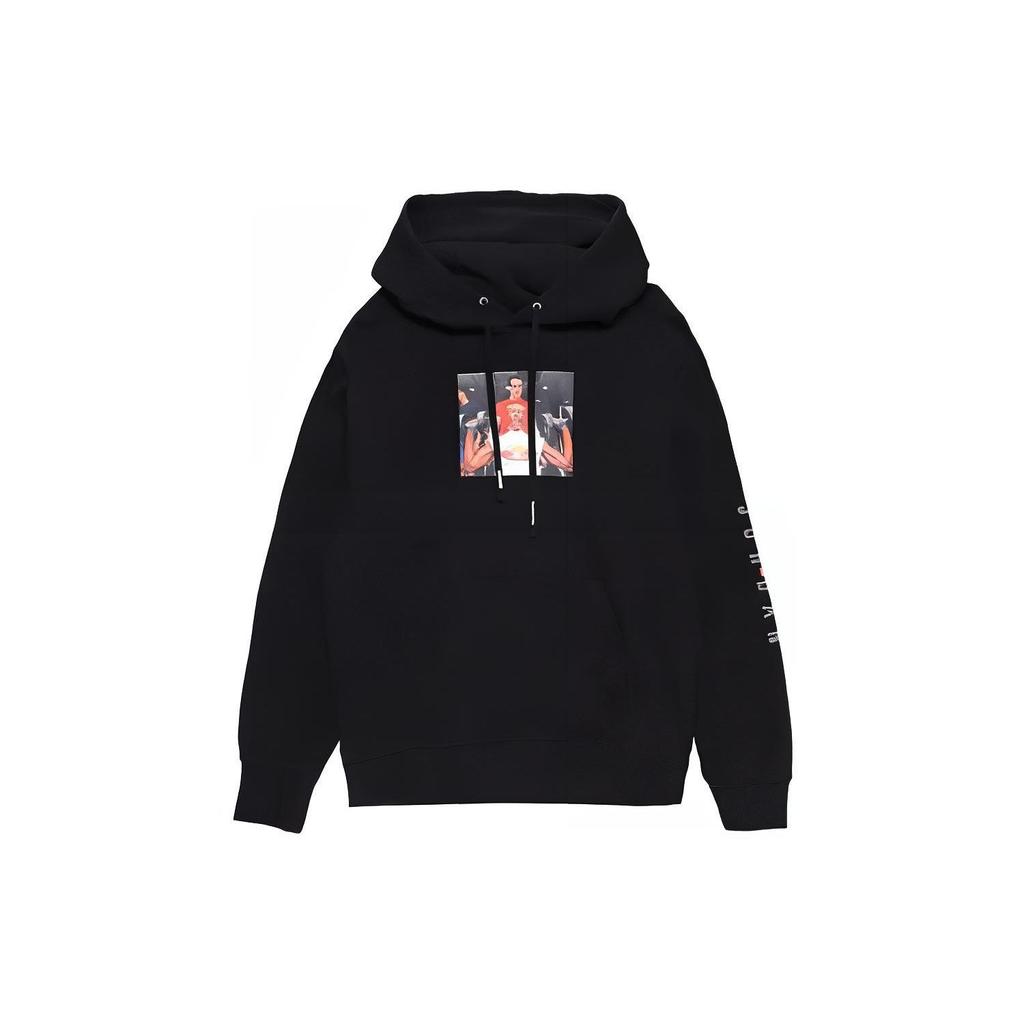 Jordan x Undefeated Weights Hoodie Black Men Streetwear DX6317-010